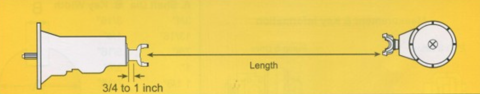 how to measure for a driveshaft