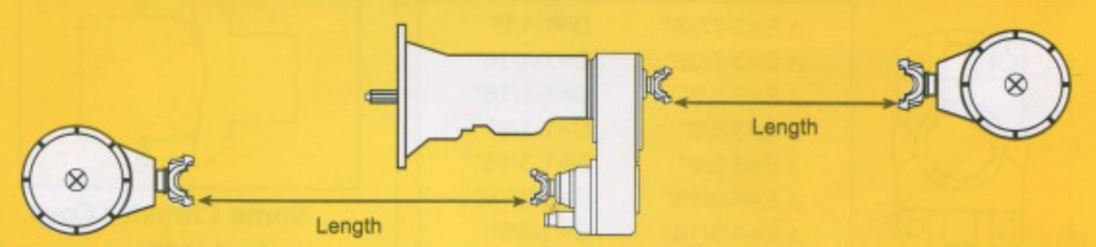 measuring driveshaft